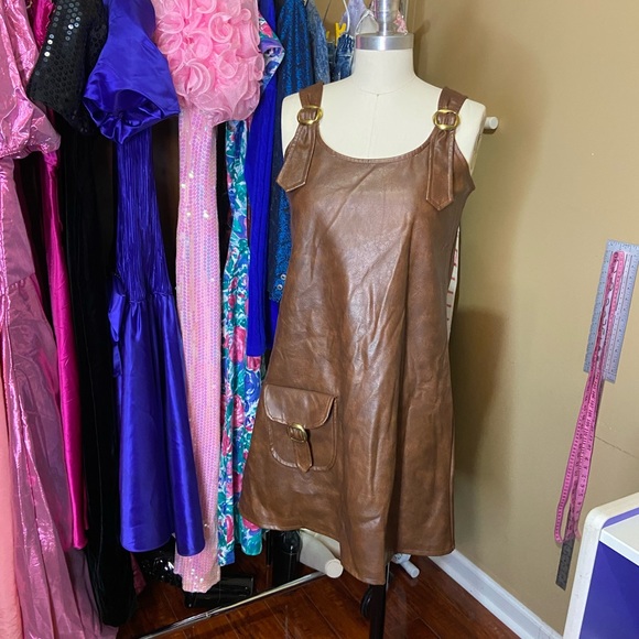 LAST CALL RARE 60s VINYL DRESS - Picture 7 of 11